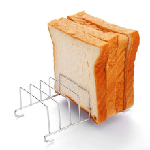 Toast Rack with 8Slot Stainless Steel Bread Holder, Elevated Cooling Stand for Air Fryer and Kitchen