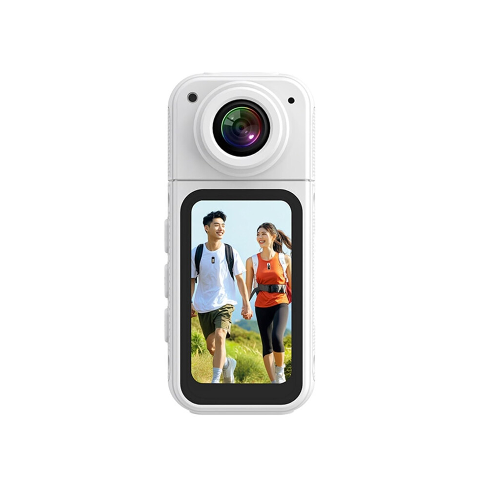 Action Camera, Thumb Camera 2.7K Hd 180 Rotatable Wifi Sport Camera (White) White 9412369247261