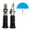 Refractometer, Water Sugar Content for Beekeepers, Meter with ATC Tool, Temperature, Honey Refractometer, Fruit Brix 5890%, Hand Held, Black 3