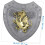 Knight Shield Toy for Children Play Cosplay Protective ABS Silver 4