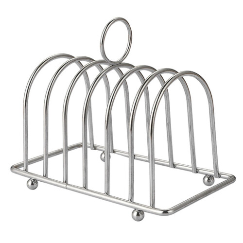 Modern Bread And Toast Organizer for Kitchen Storage, Silver