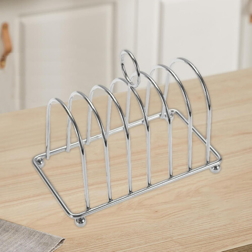 Modern Bread And Toast Organizer for Kitchen Storage, Silver 1