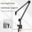 Microphone Stand, Adjustable, Heavy Spring, Scissor Arm Holder, Black, 1 Set 5