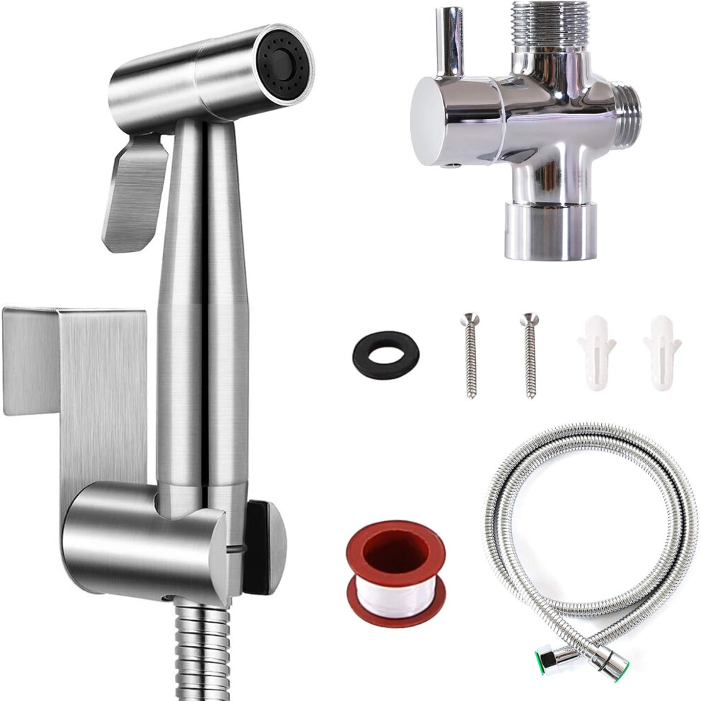 Bidet Sprayer For Toilet, Durable Stainless Steel With Adjustable Water Pressure, Hygienic Multipurpose Solution, Easy Installation, Environmentally R 9775230808092