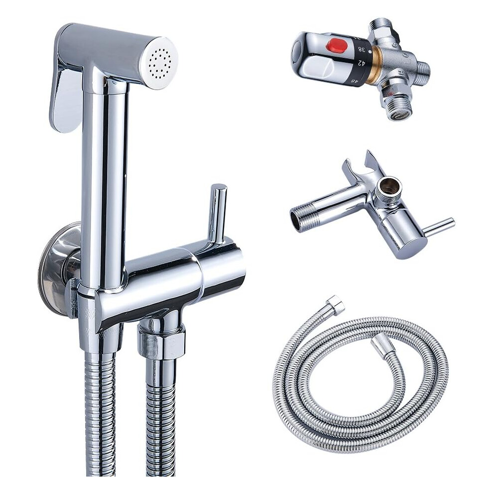 Leak-Free Solid Brass Bidet Attachment, Adjustable Water Pressure For Customizable Hygiene, Non-Toxic & Odorless Materials For Safe Usage, Strong Appl 9148971867251