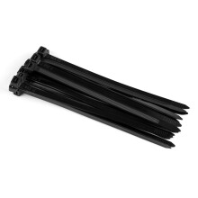Herramientas de gestión de cables de alta resistencia, bridas de nailon autoblocantes de resistencia industrial, 100 bridas negras para uso en
