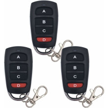 Fjernbetjening til centrallåse til køretøjer, kloning af fjernbetjening. 4 garageporte med 433 MHZ fast frekvens, understøtter kloning af