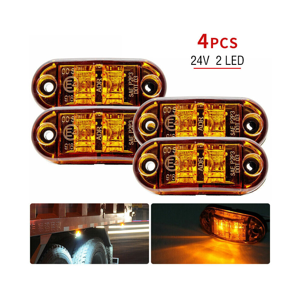 Universal Compatibility, Led Trailer Lights Waterproof Design Ensures Safe Navigation For Truck, Caravan, Lorry, Car, Boats, 4Pcs 9139052725799