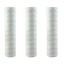 10-inch sedimentfilterpatroon met draadgewonden constructie, filter voor gechloreerd en niet-gechloreerd water voor het hele huis, micron