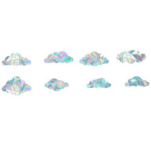 Reusable Window Clings, No Adhesives No Residue, Easy to Use Window Stickers with Prism Light Effect, Electrostatic Interaction Window Decals for Bird