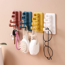 Utilisation multifonctionnelle : Crochets adhésifs colorés pour une installation facile sur diverses surfaces lisses, support robuste avec colle