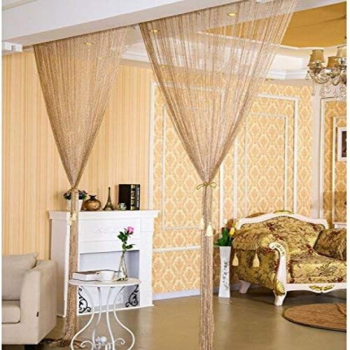 Διαχωριστικό σαλονιού με λαμπερά χάντρες, κουρτίνα πόρτας με ρυθμιζόμενο μήκος 1