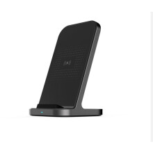 Hurtig Qi trådløs oplader til desktop, universel kompatibilitet med trådløs mobiltelefon (understøtter op til 0,2 tommer kassetykkelse)