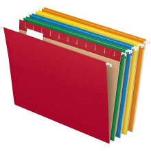 Verstärkte Hängemappen mit individuell anpassbaren Registern, DIN A4, verschiedene Farben, professionelle, individuell gestaltbare Mappen mit