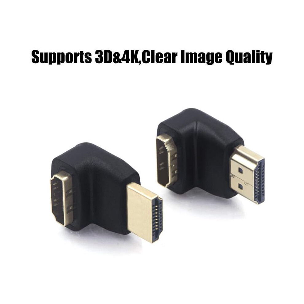 Angle Hdmi Cable Extender, Supports 4Kx2k (Uhd) Resolution, Plated Connectors For Reliable Signal Transmission, Hdmi Ethernet Channel Ensuring Gold 9048212439264