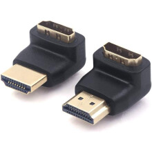 Adapter HDMI, złącze kątowe do urządzeń montowanych na ścianie, obsługuje rozdzielczość 4K x 2K (UHD), kanał Ethernet HDMI zapewniający