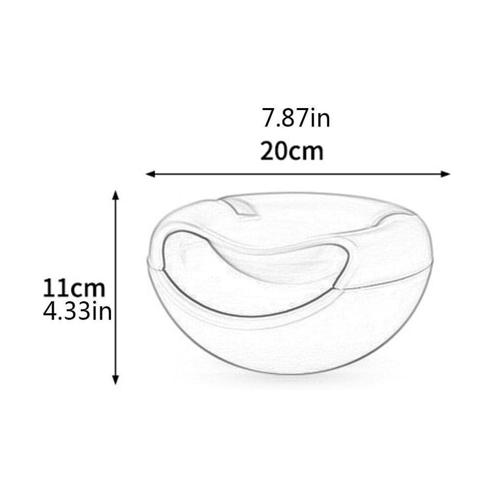Double Layer Container For Snacks, Perfect For Snacks And Fruits, Quality Material Durable, Stylish Snacks Storage Box With Detachable Design, Mobile 9169997018700