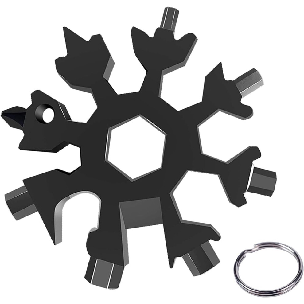 Snowflake Multitool Stainless Steel, 18-In-1 Compact Design For Outdoor Adventures, High-Quality Construction Ensures Durability, Multiple 9004841757360