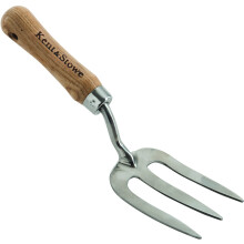 Garden Hand Fork Stainless Steel Head FSC Certified Lightweight Ergonomic Gardening Tool