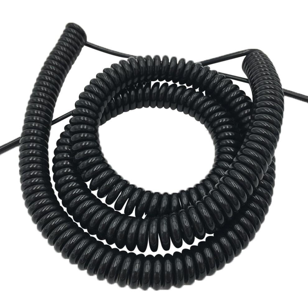 Spiral Spiral 2 Cores 15Awg Power Cord Pull Wire 1.5 Mm Square Spring Spiral Cable 1.5 Mm2 Stretch Electric Wire Tension Wire (4 Meters) 4 Meters 9412369247711