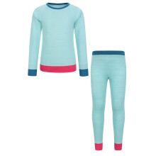 (7-8 Years, Mint) Mountain Warehouse Childrens/Kids Colour Block Merino Wool Base Layer Set