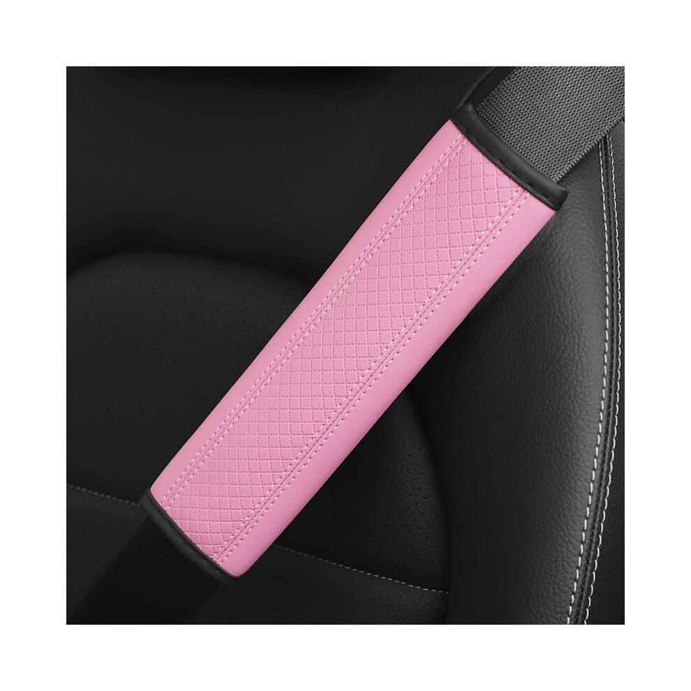 Car Seat Belt Cover Leather Shoulder Pad For Mazda 3 20192023 Comfortable Breathable 2Pcs 9365049003681