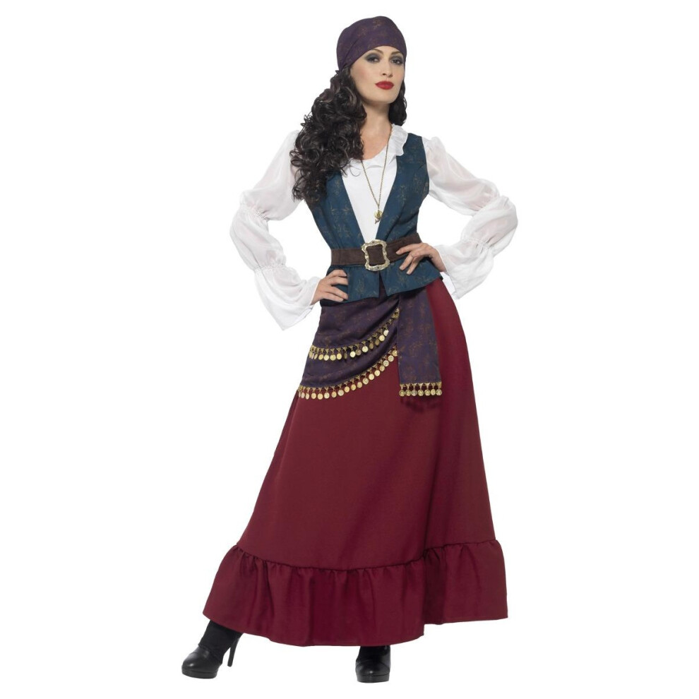 Smiffy's (M, Multicoloured) Womens/Ladies Deluxe Buccaneer Beauty Pirate Costume Set