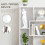 Homcom HOMCOM Multipurpose 8-Grid Bookshelf Decorative Shelf, Bathroom, Kitchen White 6