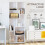Homcom HOMCOM Multipurpose 8-Grid Bookshelf Decorative Shelf, Bathroom, Kitchen White 5
