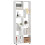 Homcom HOMCOM Multipurpose 8-Grid Bookshelf Decorative Shelf, Bathroom, Kitchen White 2
