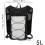 Running Hydration Pack, Breathable Reflective Design, Lightweight Nylon, 5L, Black 4
