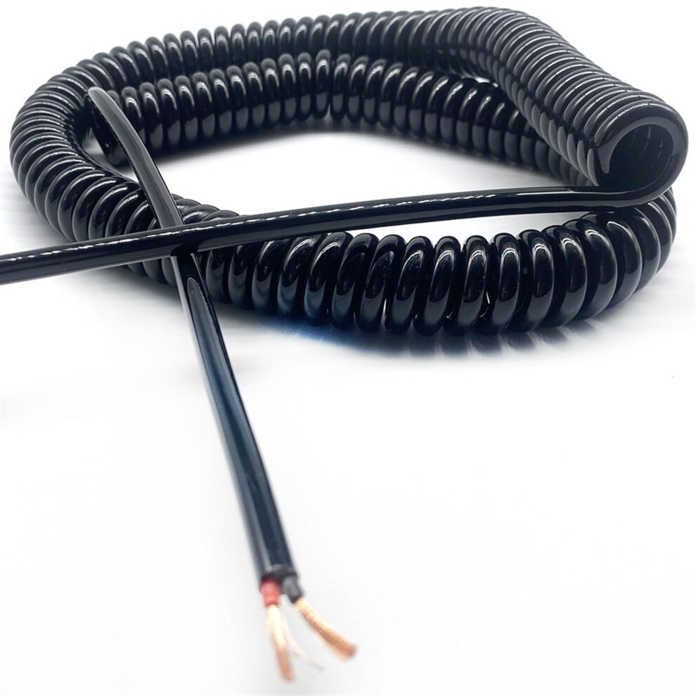 Wire, Coiled Cable, 2Core, 1.5 Mm, Square, Stretchable, 1.25 M To 9 M, Retractable Power Cable 9365049003940