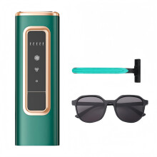 IPL Hair Removal Device for Women and Men, Painless AtHome Laser, 5 Levels, Permanent Reduction, Green
