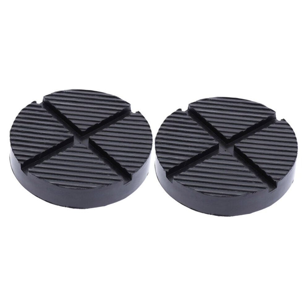 2Pcs Slotted Rubber Jack Pad Adapter For Frame Rail Protection And Car Maintenance 9426802355215
