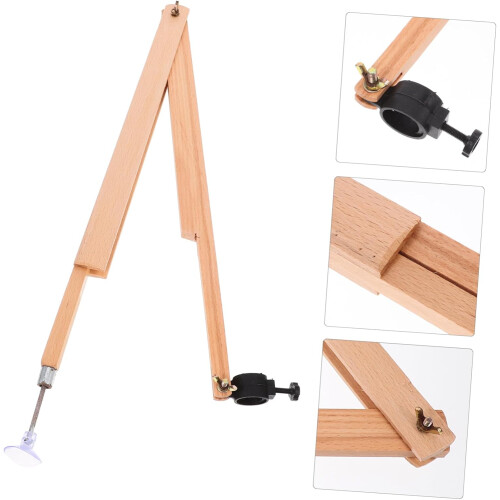 Adjustable beechwood compass for precise circle drawing, ideal as a teaching tool for drawing lessons. 2