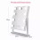 Carmen Vanity Mirror Hollywood 9 Bulb White LED Lights Touch Control USB Type-C 7