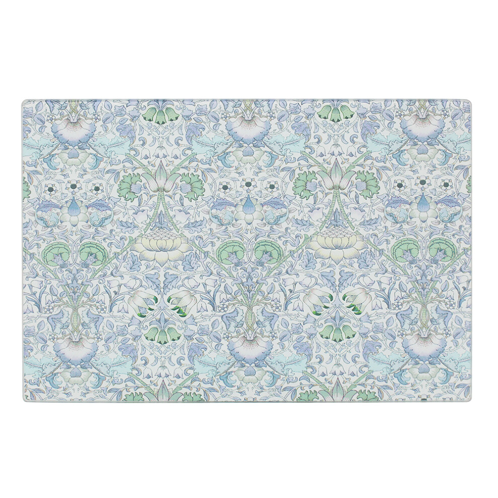 Lesser & Pavey Glass Cutting Board Chopping Lodden William Morris Worktop Saver Kitchen Mat