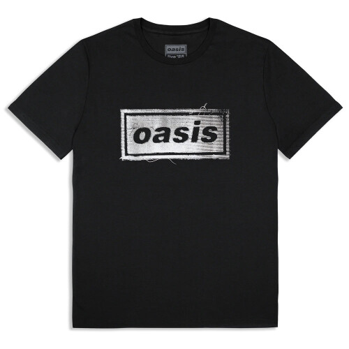 Oasis (L, Black) Oasis Thread Band Logo T Shirt