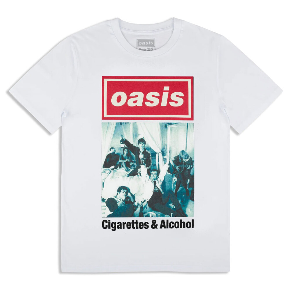 Oasis Cigarettes & Alcohol Single Cover T Shirt
