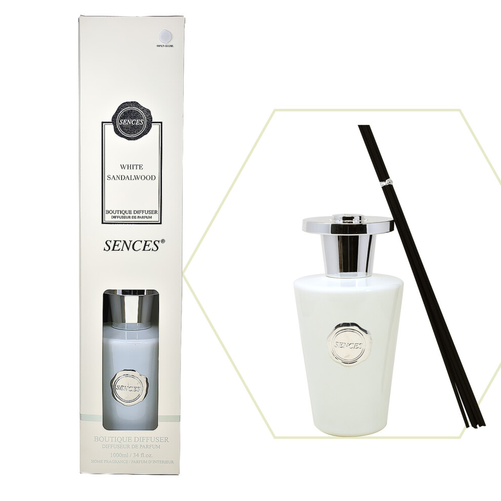Baltus Reed Diffuser 1000Ml Wick Fragrance Scent White Sandalwood Aromatherapy