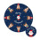 Round Christmas Placemats & Coasters Set 8Pcs MDF Cork Backing Table Protector 4