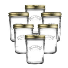 Kilner Canning Glass Jars 6pc Kilner 350ml Wide Mouth Containers Preserve Jars