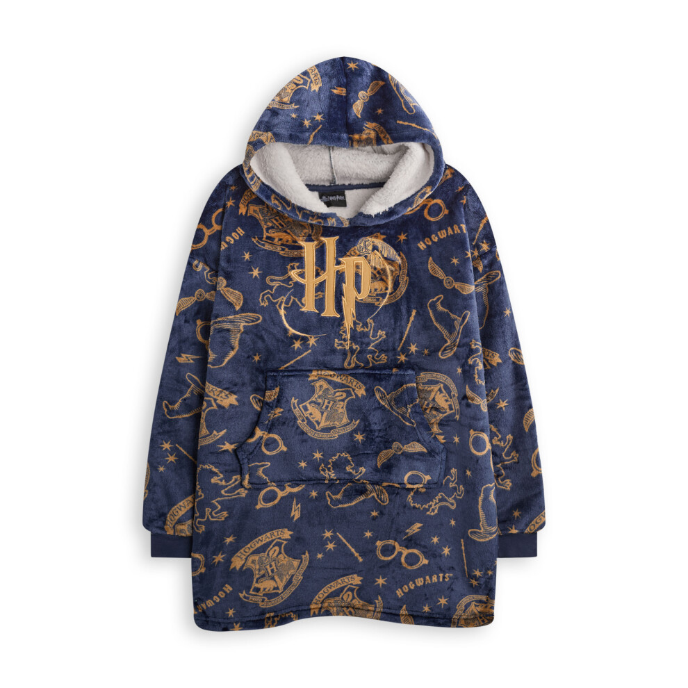 Harry Potter Blanket Hoodie (Girls Blue)