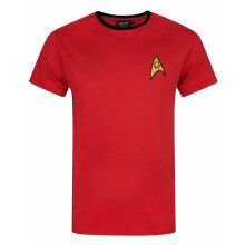 Star Trek Short Sleeved T-Shirt (Mens Black)