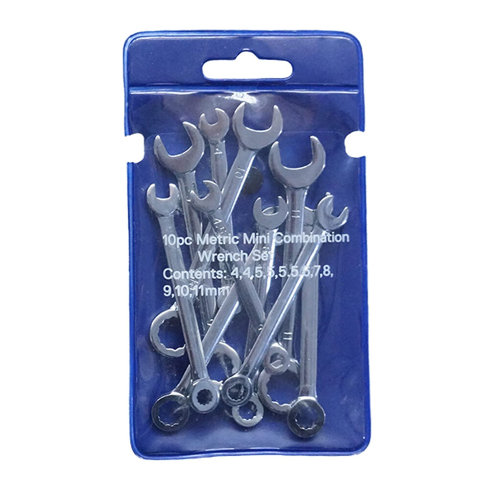 10 Piece Metric Ratcheting Combination Wrench Set 411Mm Dualpurpose For Tight Spaces 9426802355550