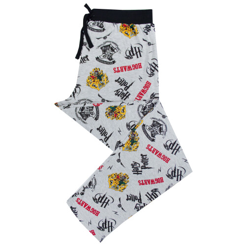 Harry Potter (Small) Harry Potter Lounge Pants (Mens Grey) 1