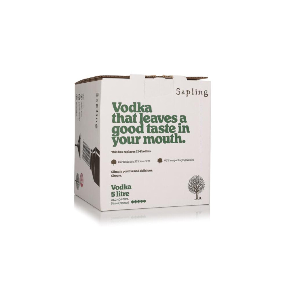 Sapling Spirits Sapling Vodka Bag In Box (5L) 500Cl 40%