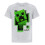 Minecraft (7-8 Years) Minecraft Creeper Inside Boy's Grey T-Shirt 1