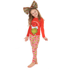 (3-4 Years) The Grinch Long Sleeve Long Leg Pyjama Set (Boys Red)