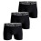 (L) 3-Pack Large Logo Boxer Trunks, Black 1